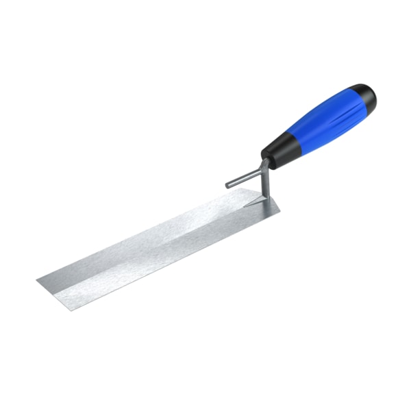 Margin Trowel, Bucket Carbon Steel 8" X 2" Comfort Grip Handle